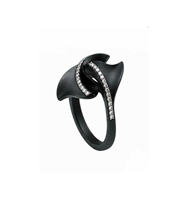 Anneau Giorgio Visconti Femme CHAPTER THREE in Titane Diamante 0.34 Ct AB17648N - AB17648N